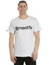 Meatfly Meatfly pánské tričko MF Logo White | Bílá | Velikost M | 100% bavlna