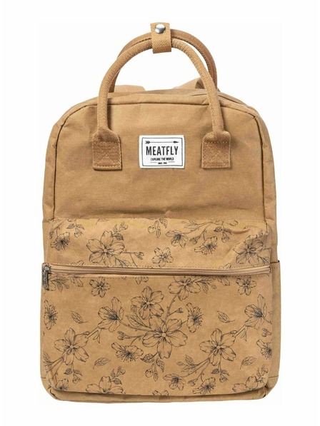 Meatfly Meatfly papírový batoh Cheery Blossom Brown 18 L