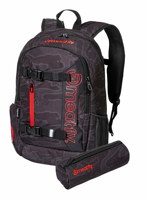 Meatfly Meatfly batoh Basejumper Morph Black 22 L | Černá | Objem 22 L
