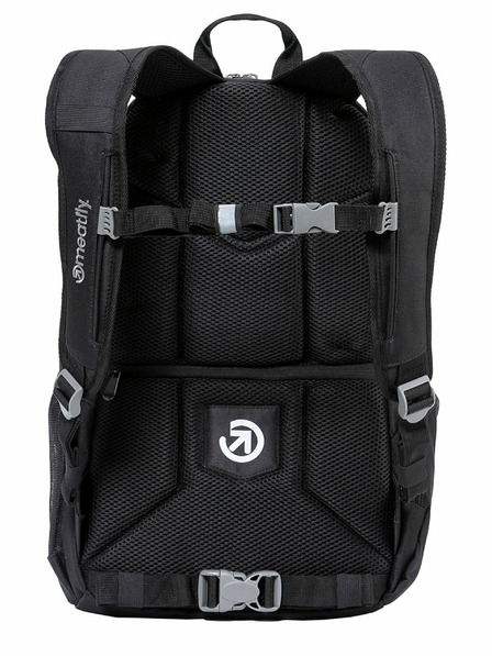 Meatfly Meatfly batoh Basejumper Black 22 L + PENÁL ZDARMA | Černá | Objem 22 L