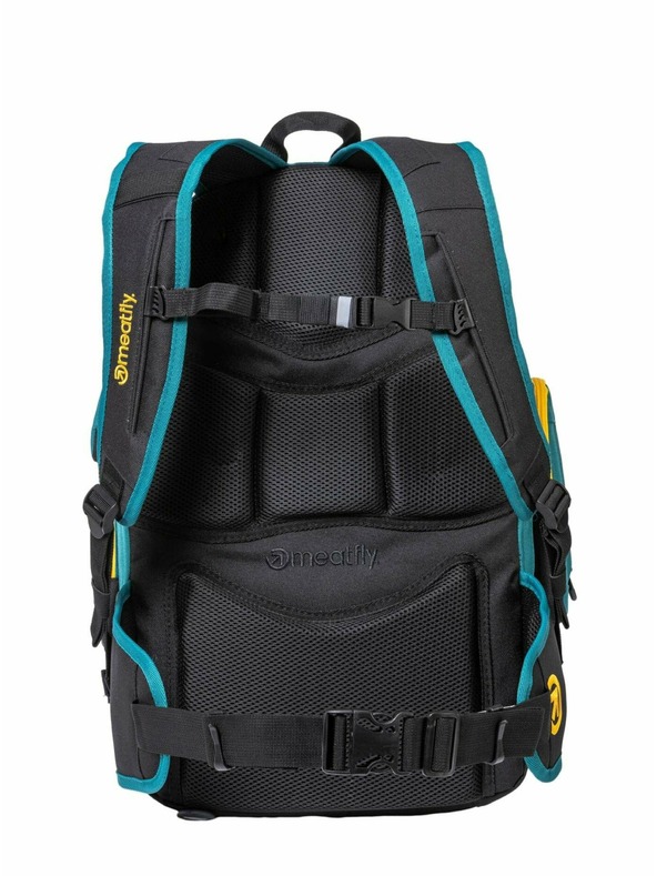 Meatfly Meatfly batoh Wanderer Snake Green / Black 28 L | Černá | Objem 28 L