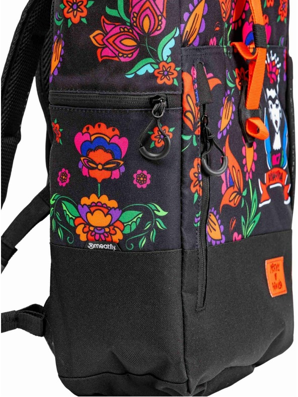 Meatfly Meatfly batoh Holler Viva La Vida Black 28 L | Mnohobarevná | Objem 28 L