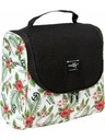Meatfly Meatfly toaletní taška Cara White Tropical | Černá | Objem 6 L