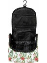 Meatfly Meatfly toaletní taška Cara White Tropical | Černá | Objem 6 L
