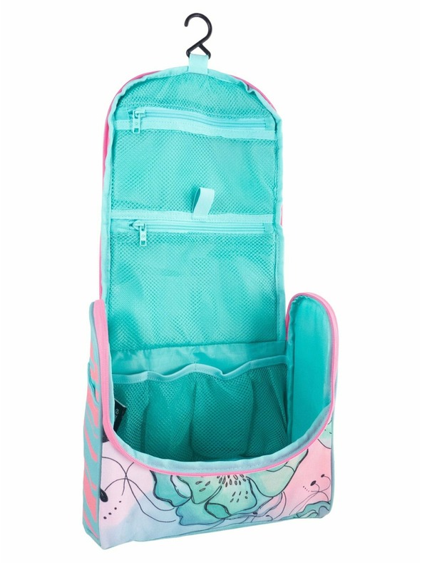 Meatfly Meatfly toaletní taška X Pura Vida Cara Mint Flowers