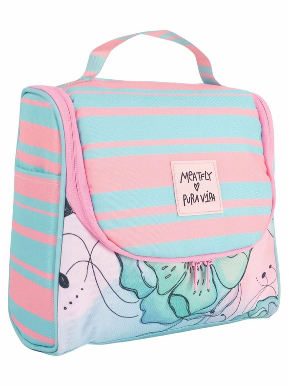 Meatfly Meatfly toaletní taška X Pura Vida Cara Mint Flowers