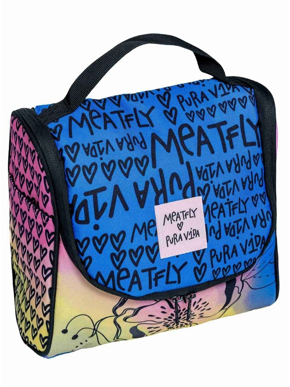 Meatfly Meatfly toaletní taška Cara Peach Flowers | Růžová | Velikost
