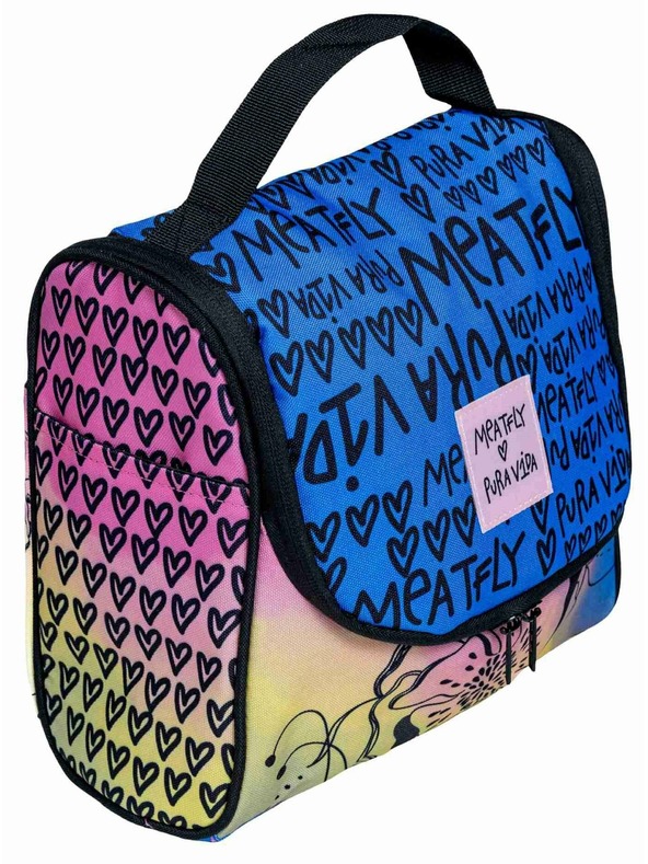 Meatfly Meatfly toaletní taška Cara Peach Flowers | Růžová | Velikost