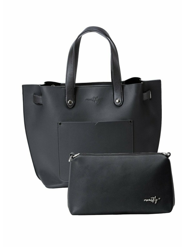 Meatfly Meatfly kabelka Alma Black | Černá | Objem 13 L