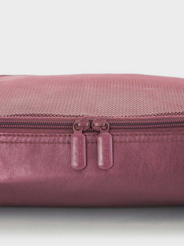 Heys Sada pěti cestovních taštiček v tmavě růžové barvě Heys Metallic Packing Cube 5pc