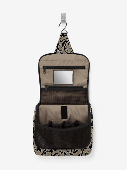 Reisenthel Khaki dámská vzorovaná kosmetická taška Reisenthel Toiletbag Baroque Marble