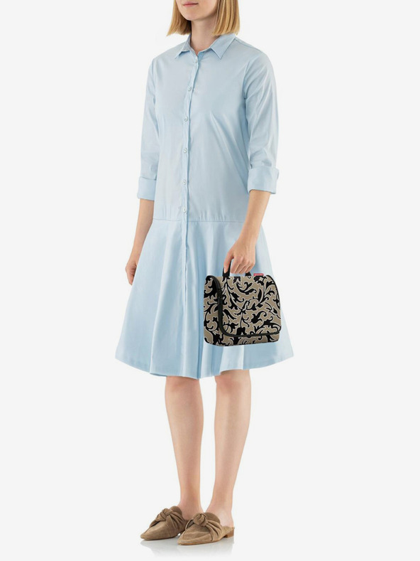 Reisenthel Khaki dámská vzorovaná kosmetická taška Reisenthel Toiletbag Baroque Marble