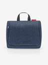 Reisenthel Tmavě mdorá kosmetická taška Reisenthel Toiletbag XL Herringbone Dark Blue