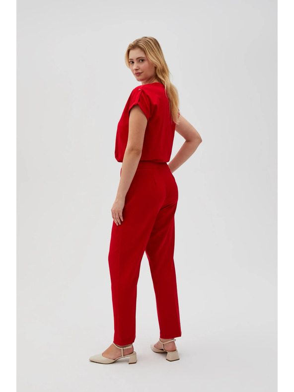 Moodo Dámské kalhoty červené Moodo