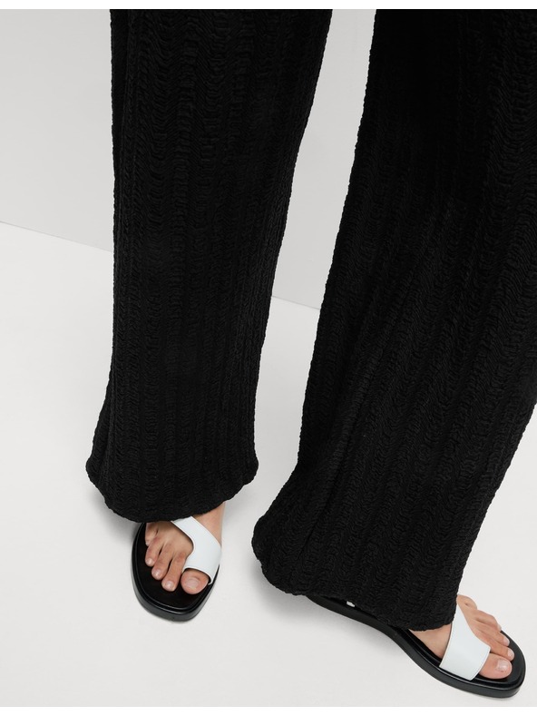 Marks & Spencer Texturované kalhoty se širokými nohavicemi Marks & Spencer