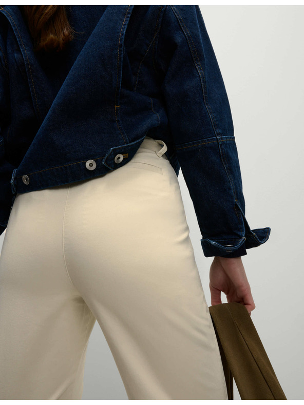 Marks & Spencer Rovné chino kalhoty Marks & Spencer béžová