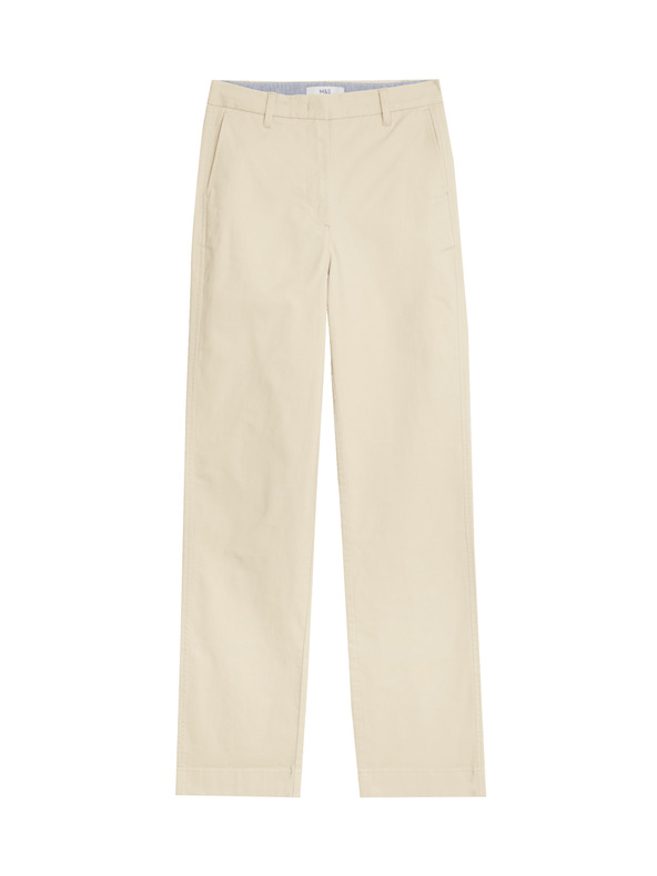 Marks & Spencer Rovné chino kalhoty Marks & Spencer béžová