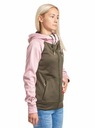 Meatfly Meatfly dámská technická mikina Alisha Powder Pink/Olive