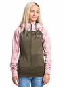 Meatfly Meatfly dámská technická mikina Alisha Powder Pink/Olive