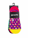 Meatfly Meatfly ponožky Low socks - Triple pack B/ Big Dots 1 | Mnohobarevná | Velikost