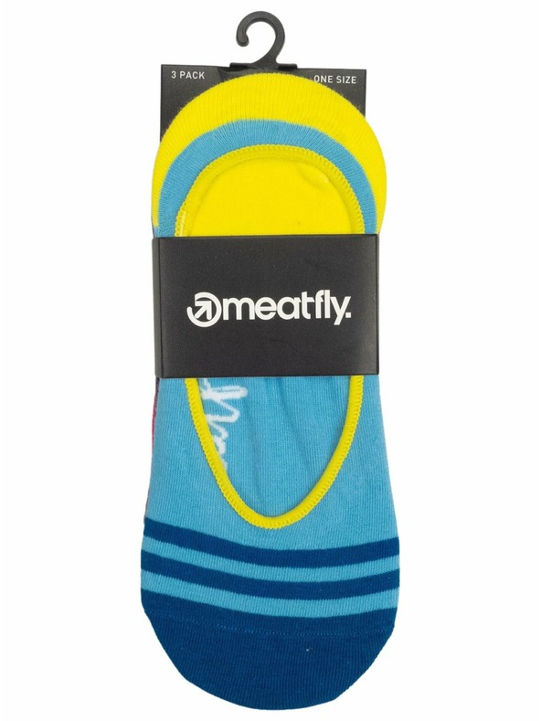 Meatfly Meatfly ponožky Low Socks Triple Pack Blue | Modrá | Velikost