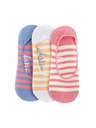 Meatfly Meatfly ponožky Low socks - Triple pack D/ Big Stripes | Mnohobarevná | Velikost