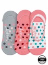 Meatfly Meatfly ponožky Low Socks Triple Pack White / Pink