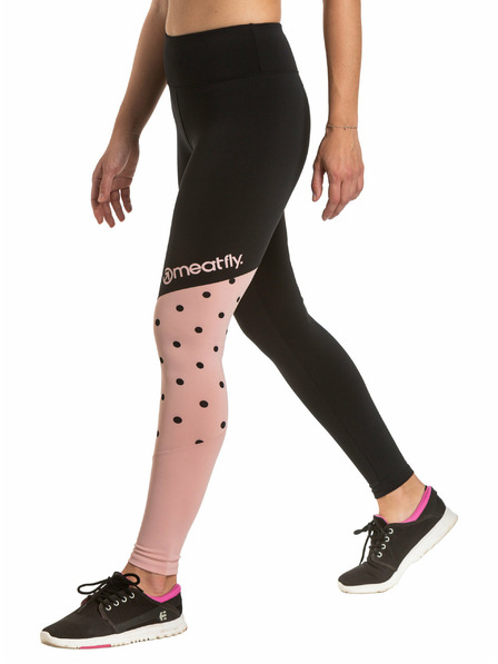 Meatfly Meatfly dámské legíny Arabel Pink/Black | Černá | Velikost