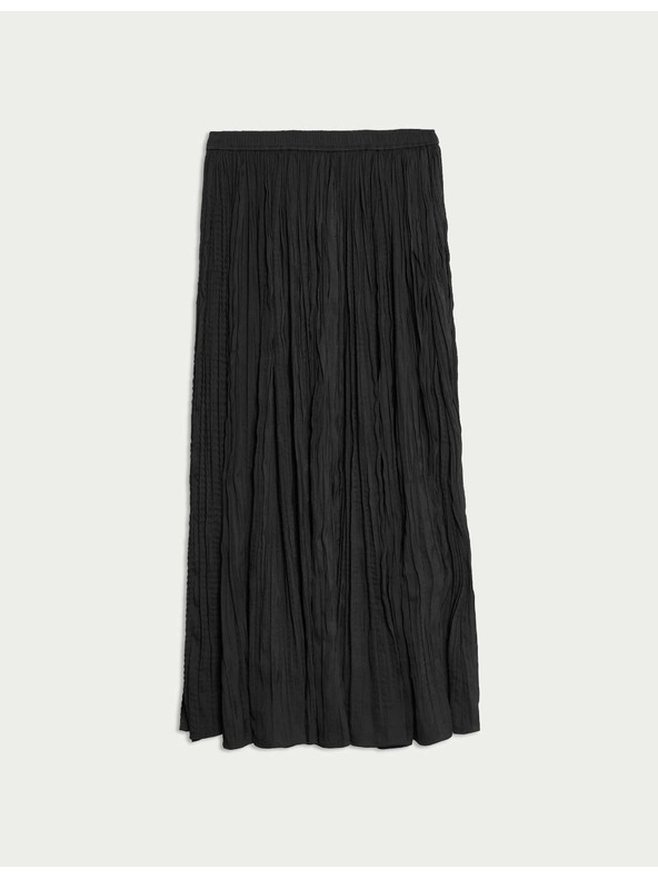 Marks & Spencer Plisovaná natahovací midi sukně Marks & Spencer