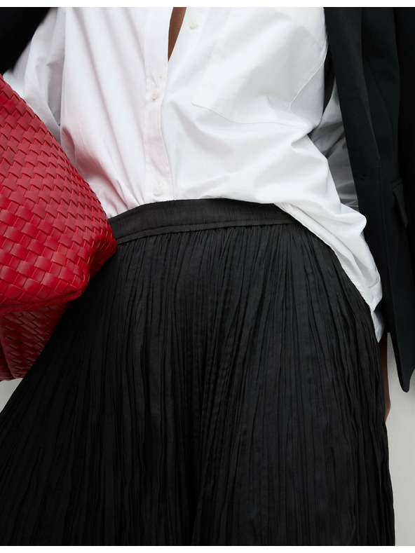 Marks & Spencer Plisovaná natahovací midi sukně Marks & Spencer