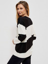 Moodo Bílo-černý dámský svetr Moodo