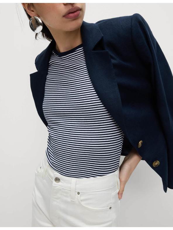 Marks & Spencer Proužkované žebrované tričko Marks & Spencer