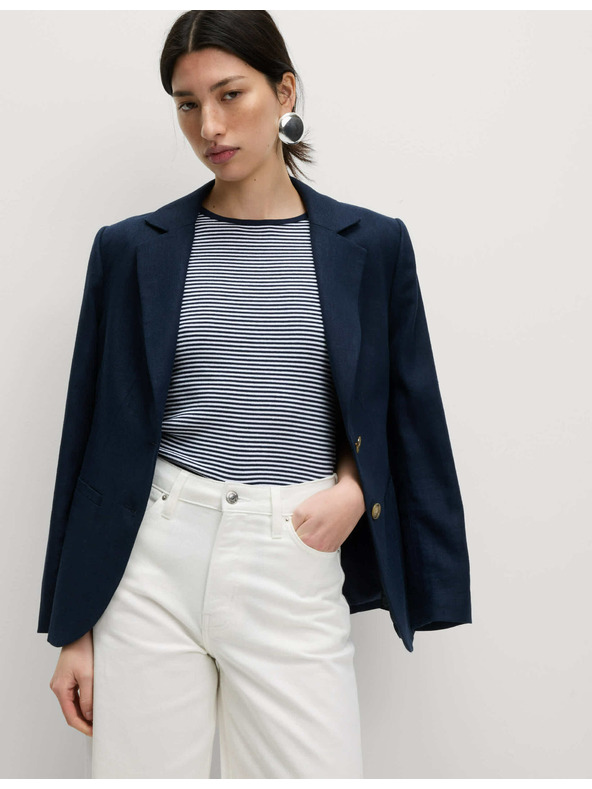 Marks & Spencer Proužkované žebrované tričko Marks & Spencer