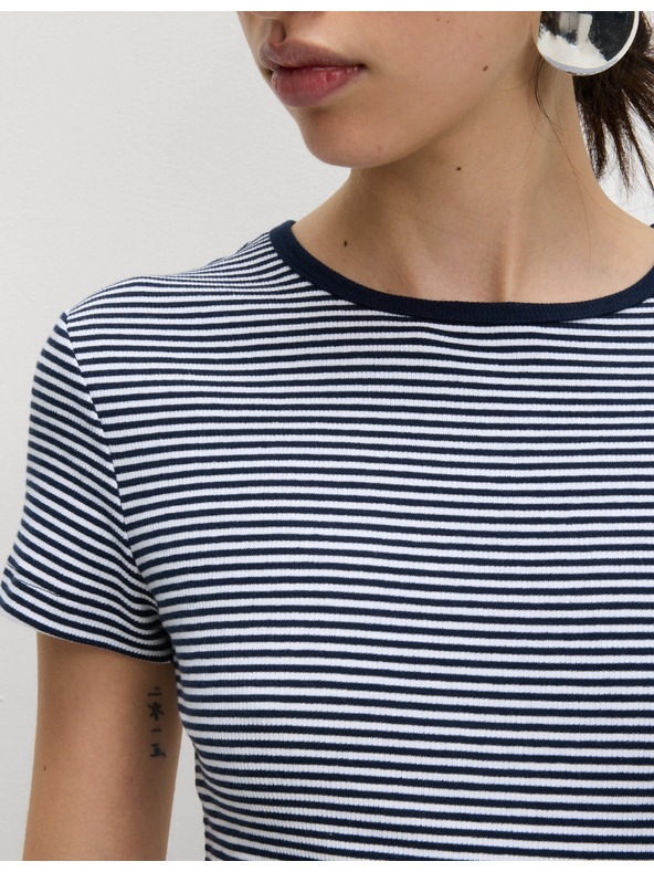 Marks & Spencer Proužkované žebrované tričko Marks & Spencer