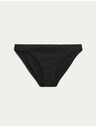 Marks & Spencer Žebrované spodní díly bikin s vysokým vykrojením Marks & Spencer černá