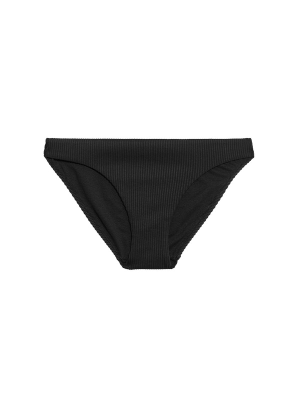 Marks & Spencer Žebrované spodní díly bikin s vysokým vykrojením Marks & Spencer černá