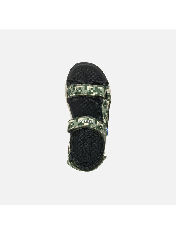 Geox Tmavě zelené chlapecké sandály Geox Borealis