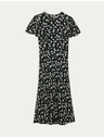 Marks & Spencer Květované neformální midi šaty s kulatým výstřihem a vázáním Marks & Spencer