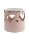 Casa de Engel Porcelánová aromalampa se srdíčky, světle růžová, 1/36