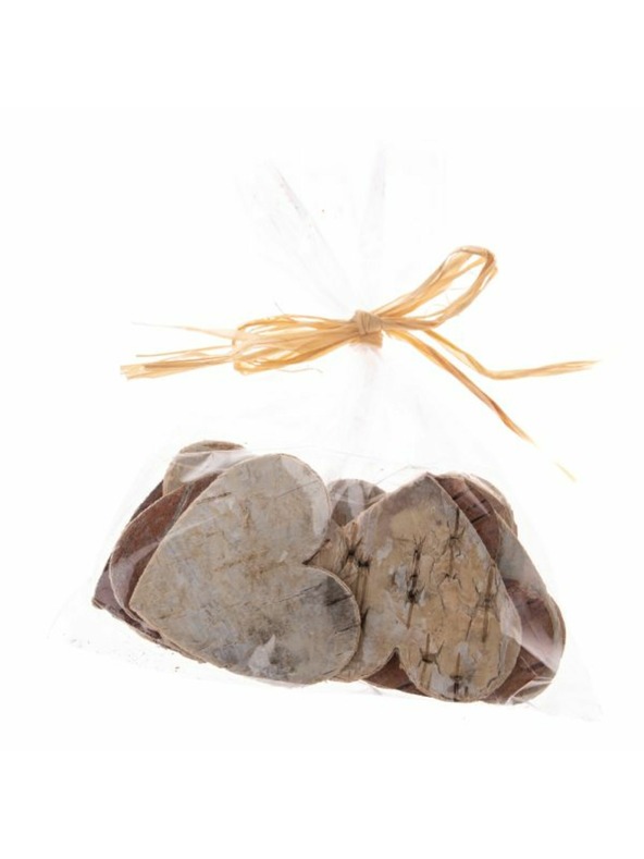 Casa de Engel Srdce z březové kůry - sada 12ks, 12/120