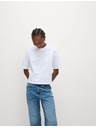 Marks & Spencer Tričko hranatého střihu z čisté bavlny Marks & Spencer bílá