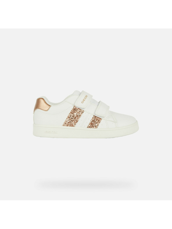 Geox Bílé dívčí tenisky Geox Eclyper