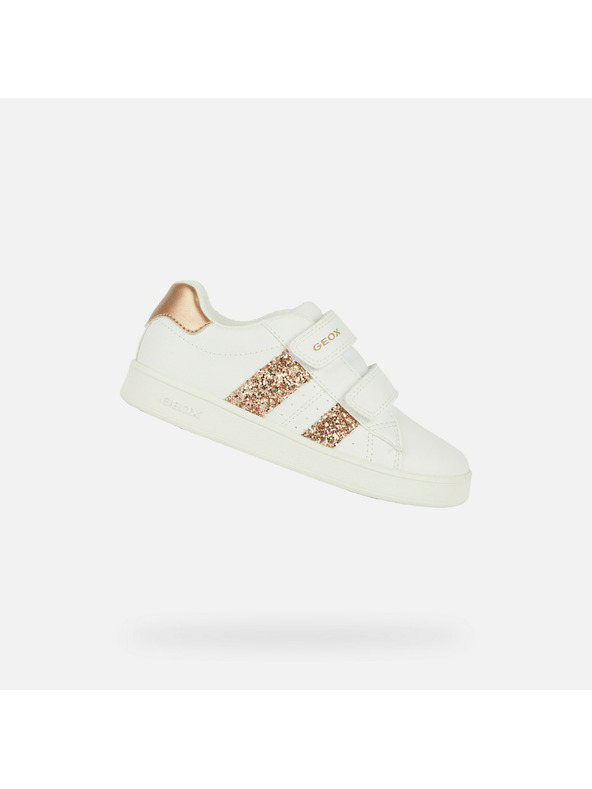 Geox Bílé dívčí tenisky Geox Eclyper