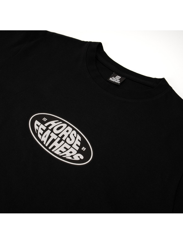 Horsefeathers Triko Dynamo -černé HORSEFEATHERS