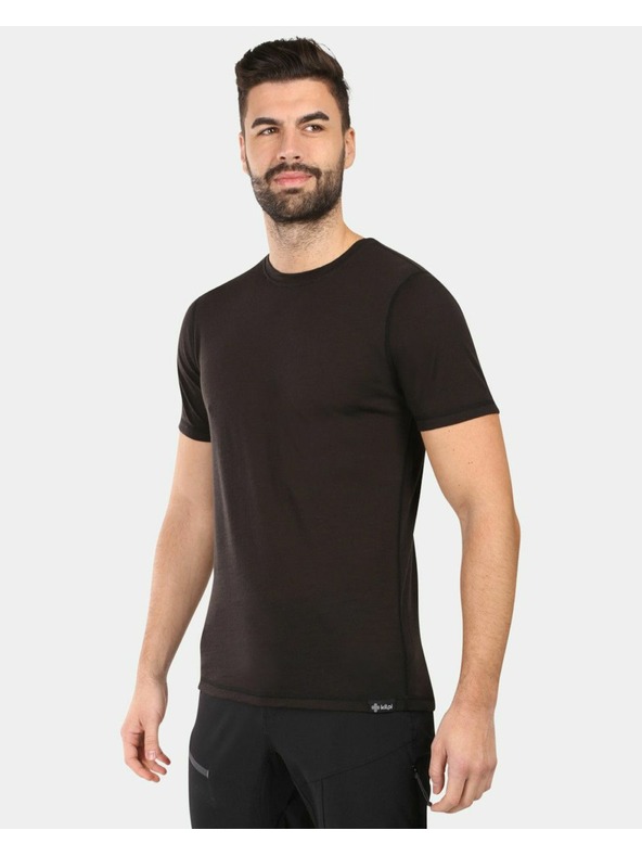 Kilpi Pánské tričko z merino vlny Kilpi SLOPER-M Černá