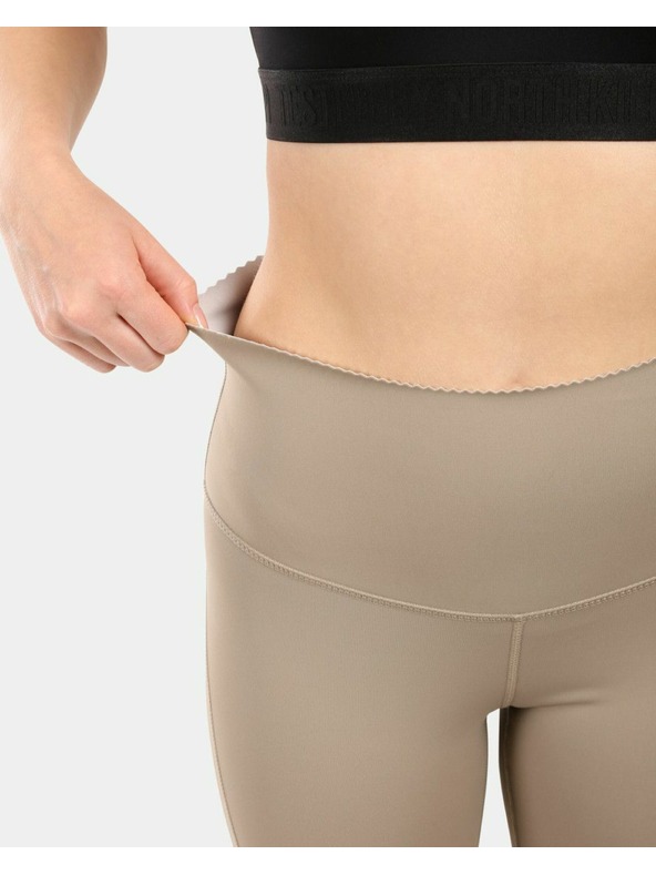 Kilpi Dámské fitness legíny Kilpi RIVIAN-W, s funkcí OPTI-DRY Khaki