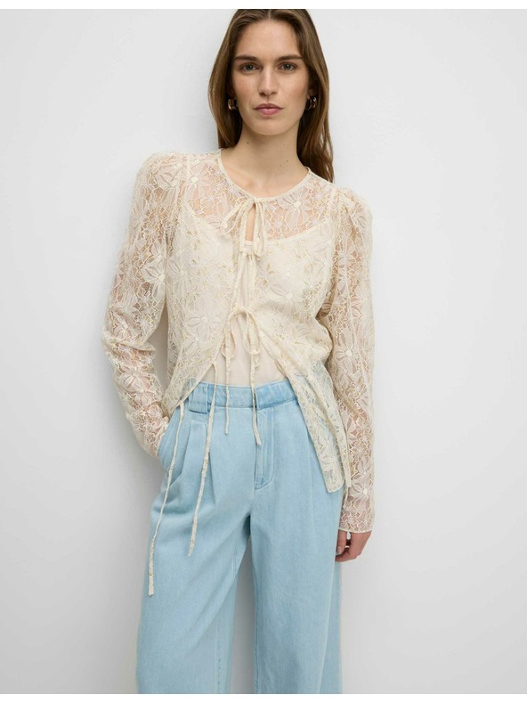 Marks & Spencer Džíny s širokými nohavicemi a vysokým pasem šité na míru Marks & Spencer námořnická modrá