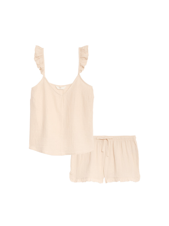 Marks & Spencer Krátká pyžamová souprava oranžová Marks & Spencer