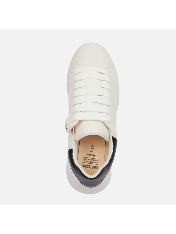 Geox Bílé dívčí tenisky Geox Puffypop