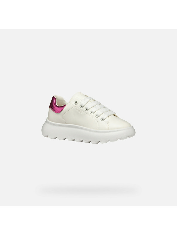 Geox Bílé dívčí tenisky Geox Puffypop